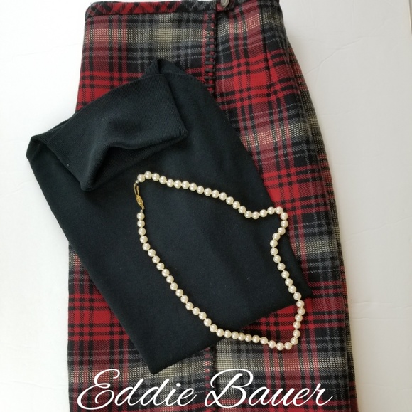 Eddie Bauer Dresses & Skirts - EDDIE BAUER WOOL WRAP SKIRT, SIZE 16